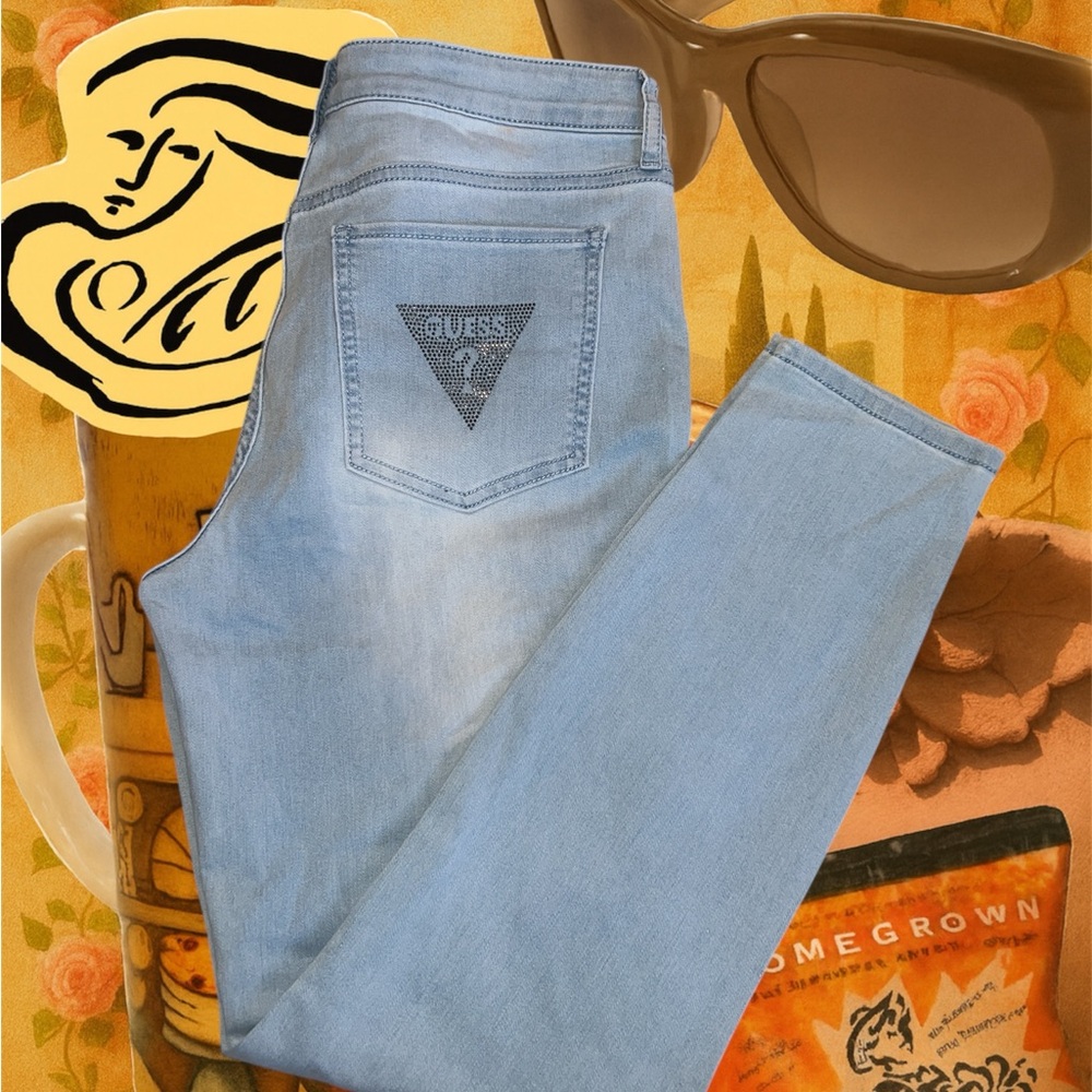 Guess Light Blue Skinny Jeans